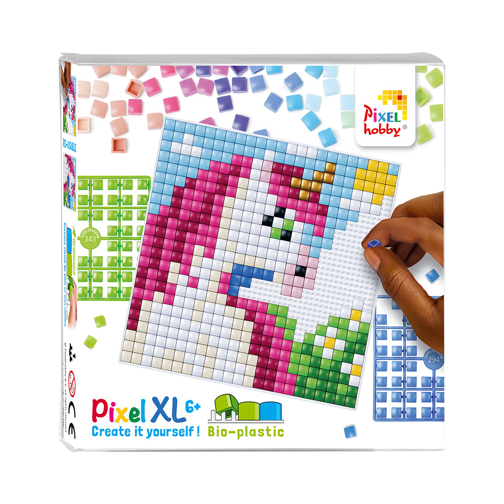 Pixel Mosaic, XL Mosaic Beads Basic Kit - Unicorn