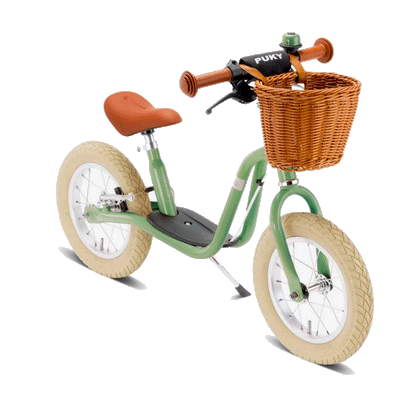 Puky Balance Bike LR XL Classic, Retro Green - Suitable for Ages 3 and Up