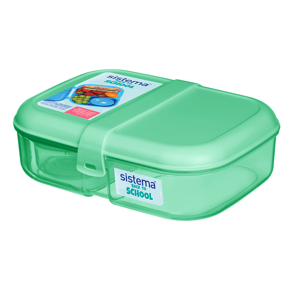 Sistema Ribbon Lunch Box, 1.1 L - Apple Mint Green