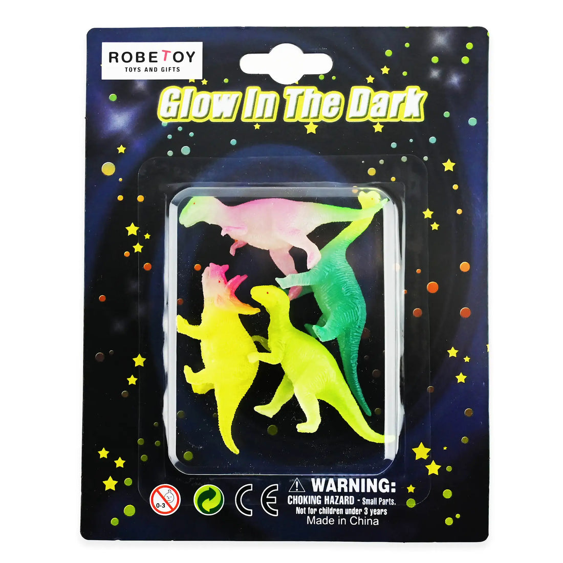 Robetoy, Set of 4 Self-Luminous Dinosaurs