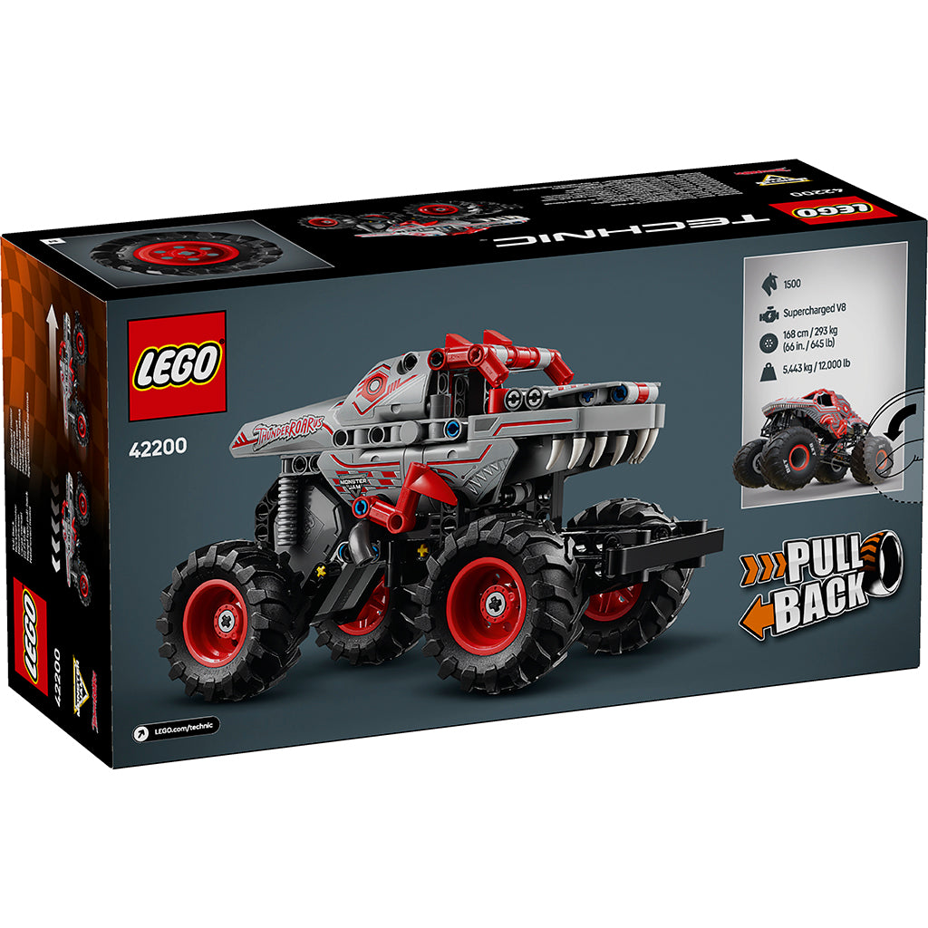LEGO® Technic, Monster Jam™ ThunderROARus™ Pull-Back Toy