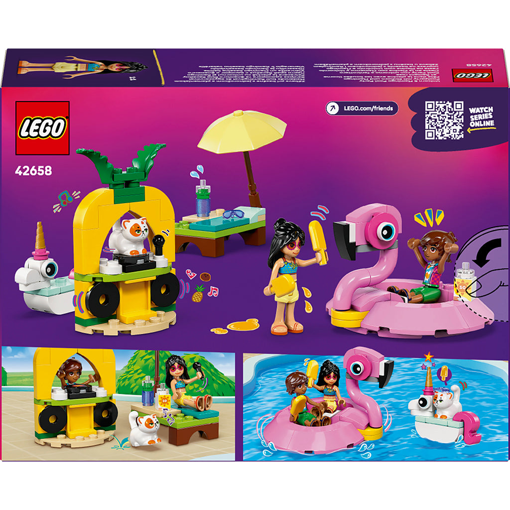 LEGO® Friends, Pool Party with Unicorn and Flamingo