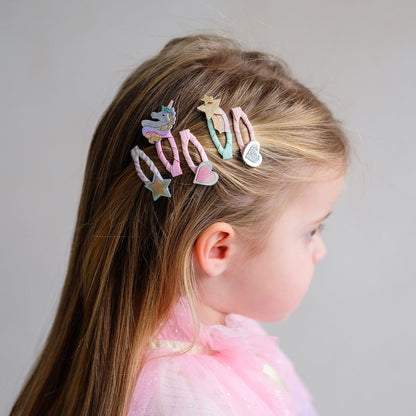 Mimi &amp; Lula 5 Hair Clips, Mini Dreamy My Little Unicorn