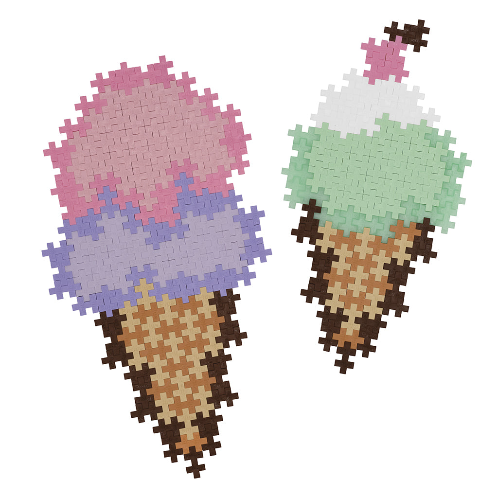 Plus-Plus Puzzle by Number, Ice Cream Cones - 250 pcs