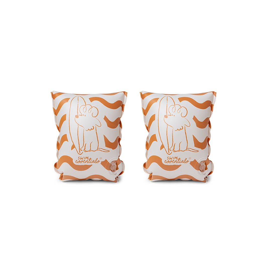 Swim Essentials, Inflatable Armbands 2-6 Years - Orange Surfer