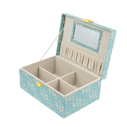 Bon Dep Jewelry Box with Liberty Print, Square - Capel Soft Teal