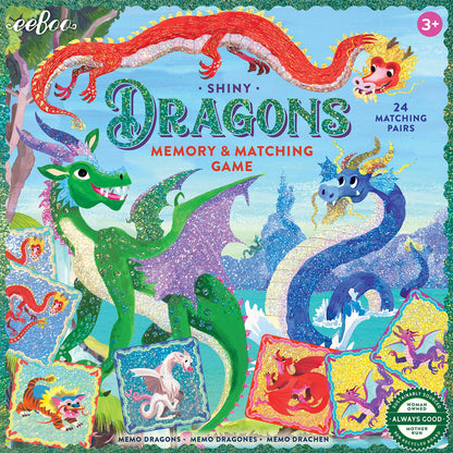 eeBoo Memory Game, Dragons and Glitter