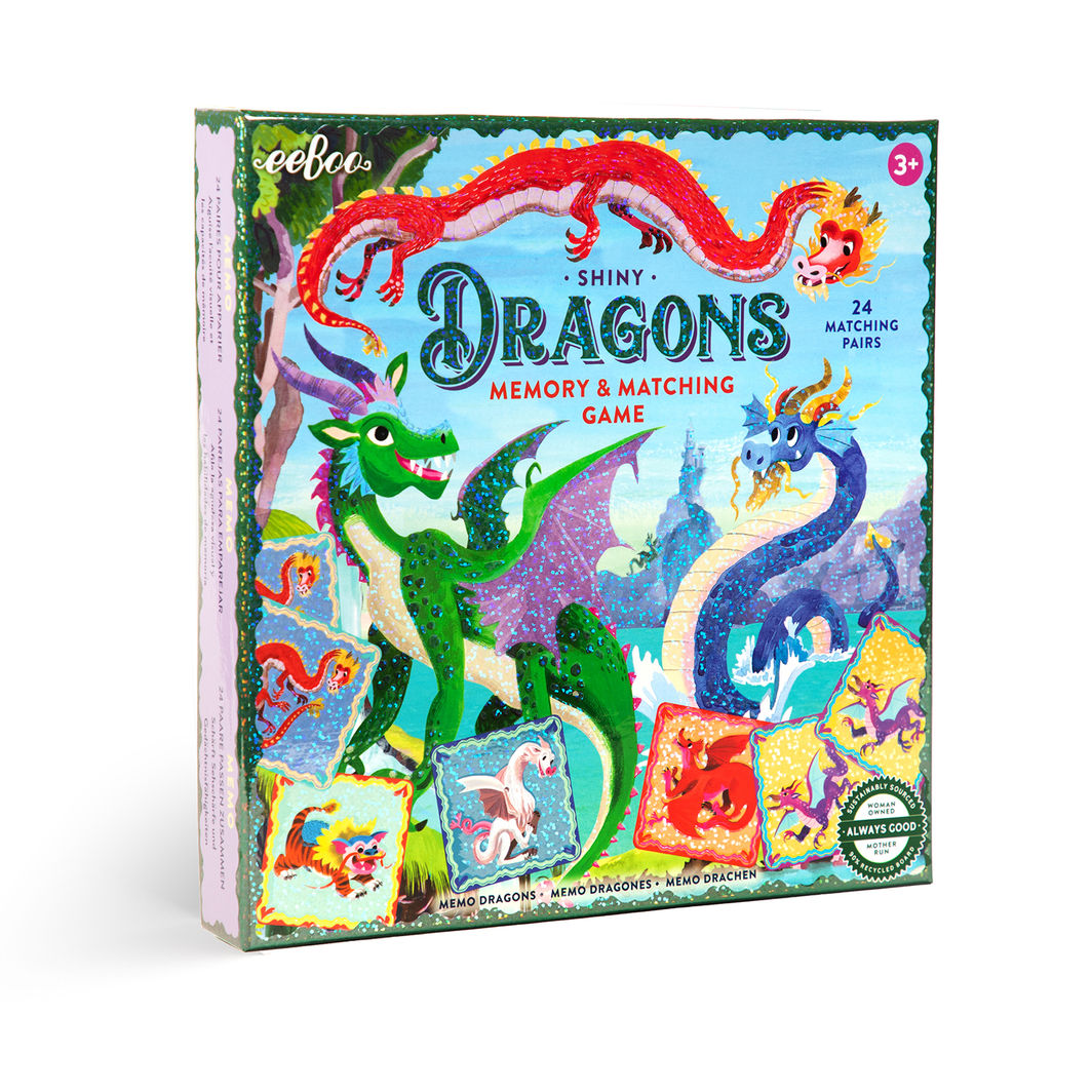 eeBoo Memory Game, Dragons and Glitter