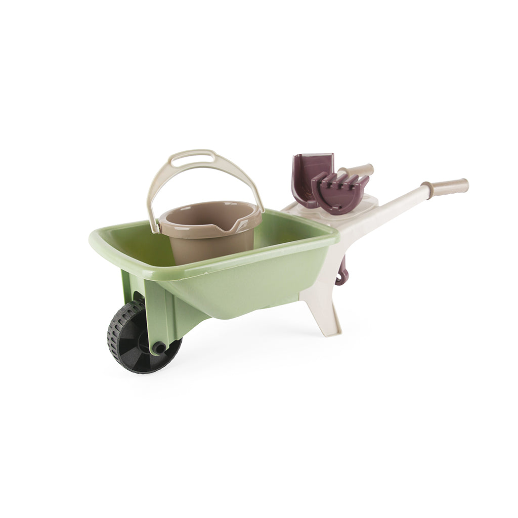 Dantoy Green Garden Wheelbarrow Set in Net, Swan Ecolabelled