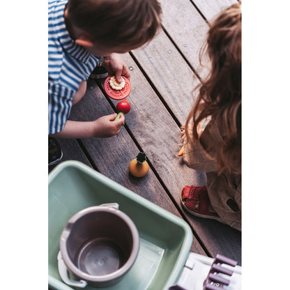 Dantoy Green Garden Wheelbarrow Set in Net, Swan Ecolabelled