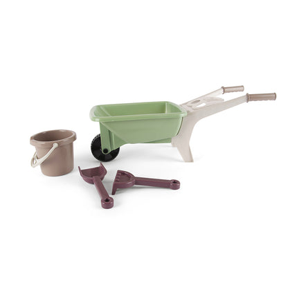 Dantoy Green Garden Wheelbarrow Set in Net, Swan Ecolabelled