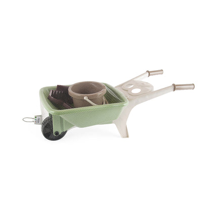 Dantoy Green Garden Wheelbarrow Set in Net, Swan Ecolabelled