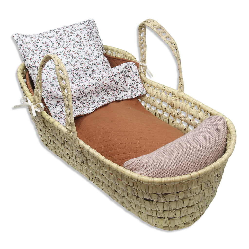 Así Doll Accessories, Woven Doll Lift - Flower Print Rust/Green