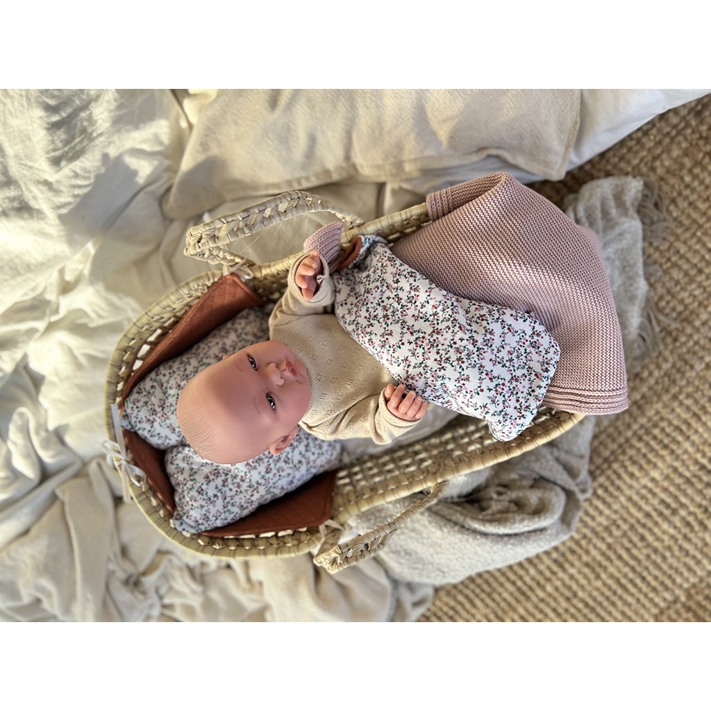 Así Doll Accessories, Woven Doll Lift - Flower Print Rust/Green