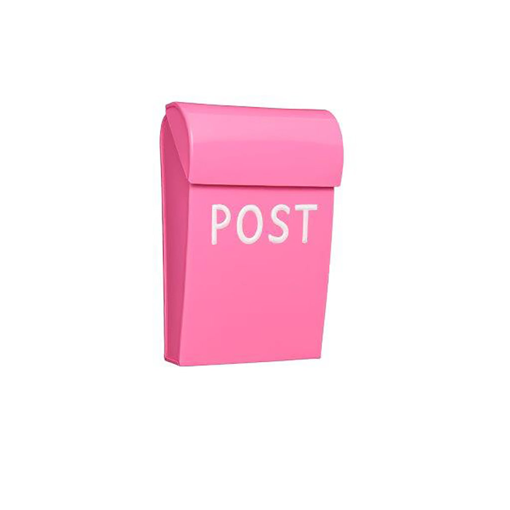 Bruka Design Mailbox, Mini – Dark Pink with White Lettering