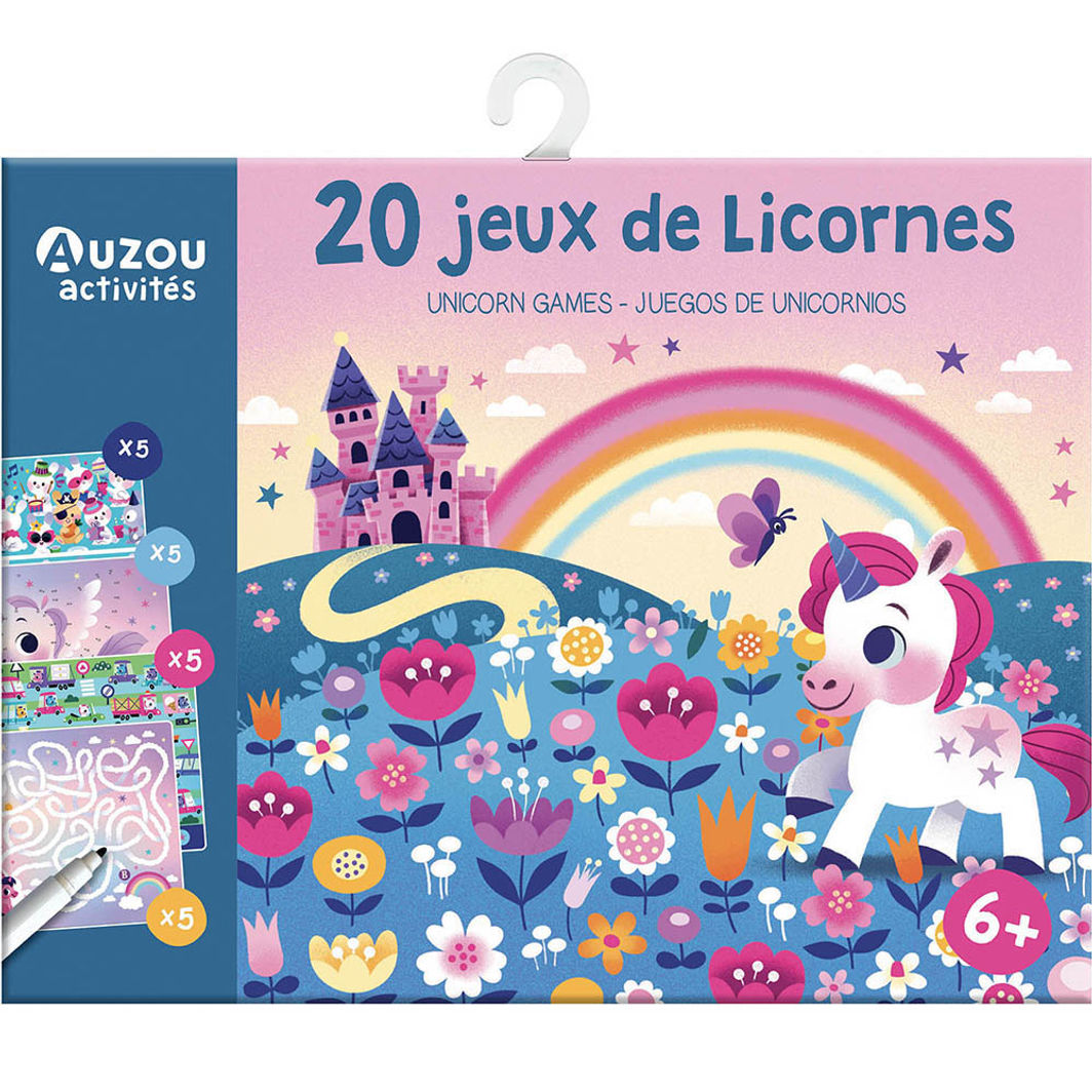 Auzou Activity Cards, 20 Tasks - Unicorns