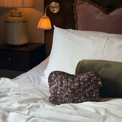 Bon Dep Pouch Small, Toiletry Bag with Liberty - Petal &amp; Daisy