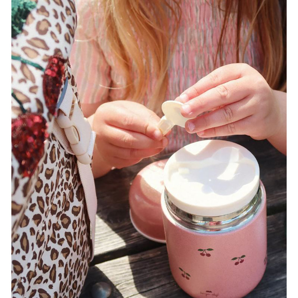 Konges Sløjd Glitter Thermal Lunchbox, Cherry Glitter