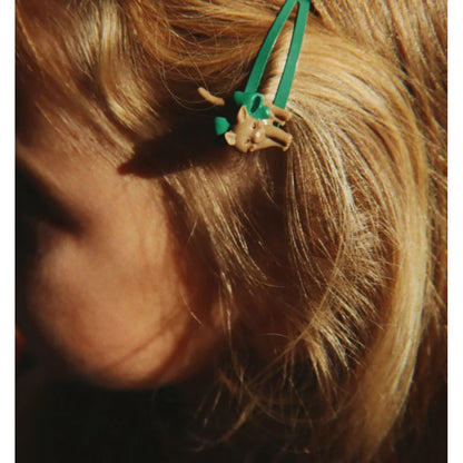 Konges Sløjd Hair Clips, 4-Pack - Cats and Dogs