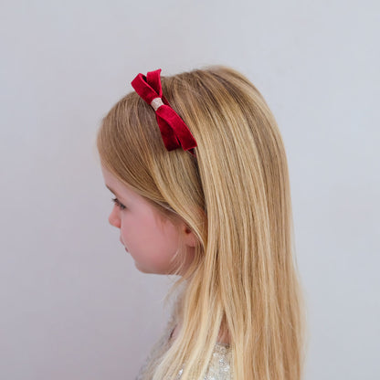 Mimi &amp; Lula - Headband - Burgundy Violet Bow
