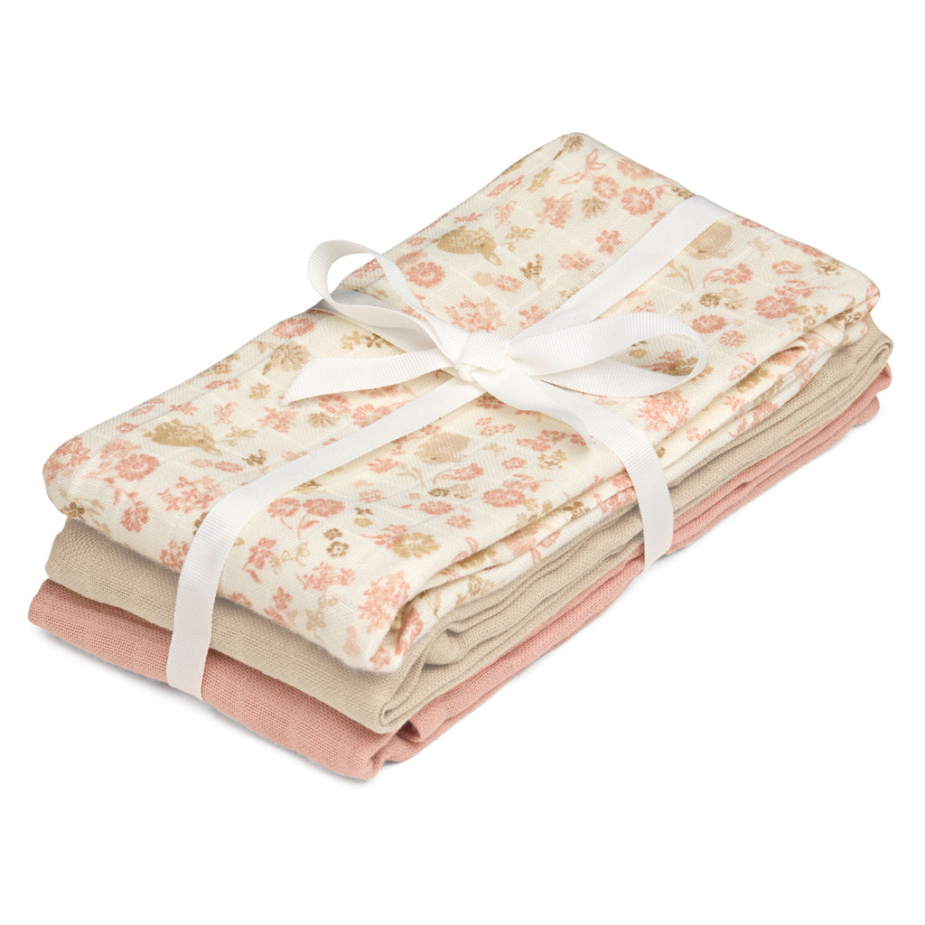 Cam Cam Muslin Cloths, Organic, 3-Pack - Augusta
