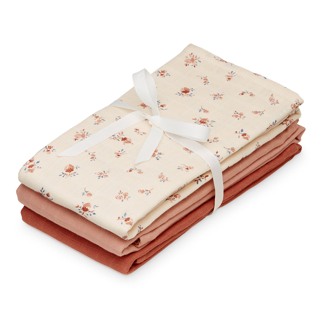 Cam Cam Organic Cotton Muslin Cloths, 3-Pack – Berries