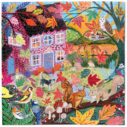 eeBoo Puslespil 1000 brk, Autumn Cottage