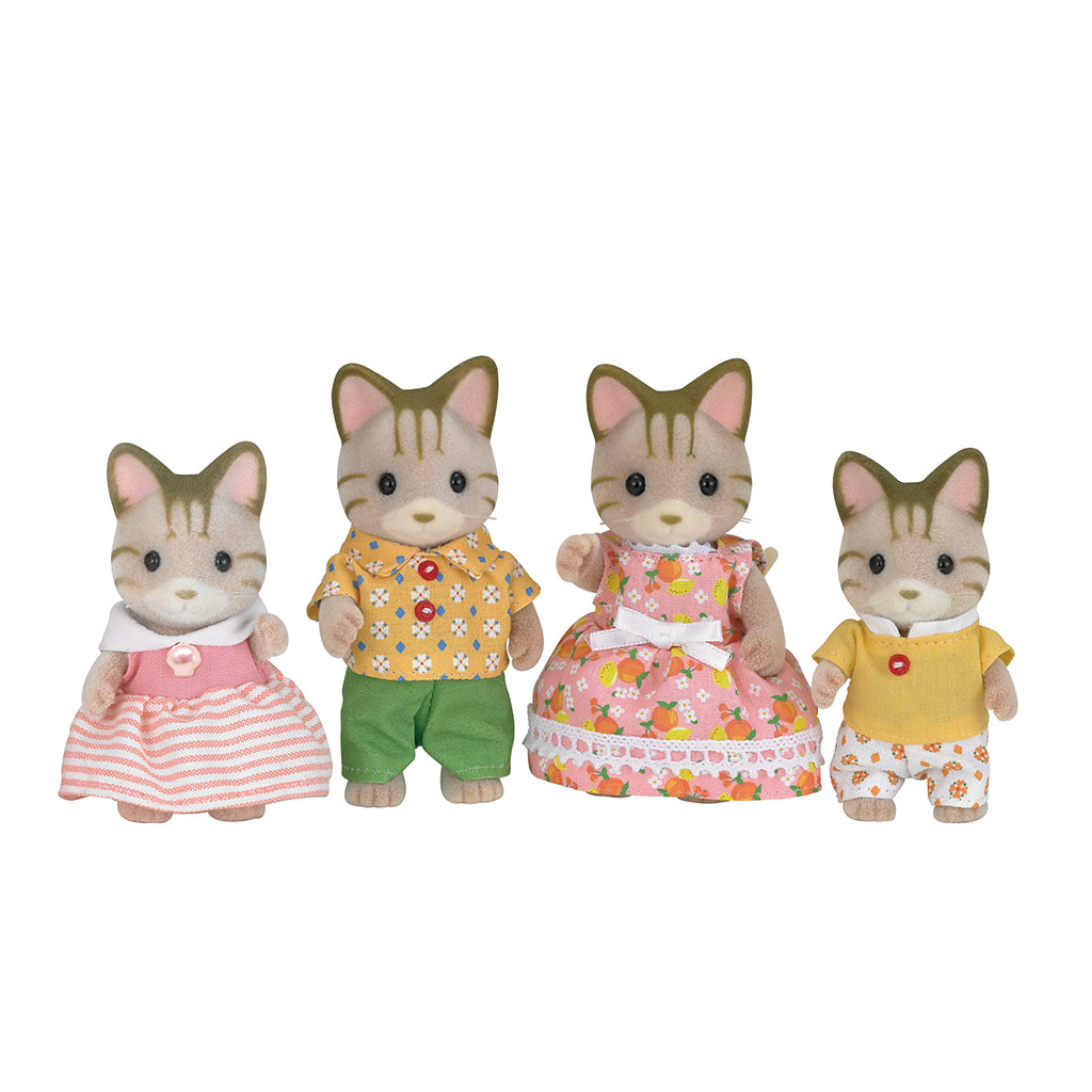 Sylvanian Families Striped Cat Family