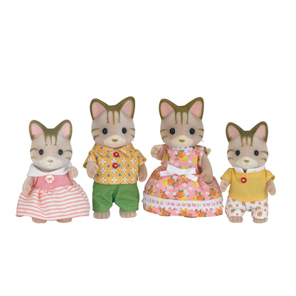 Sylvanian Families Striped Cat Family