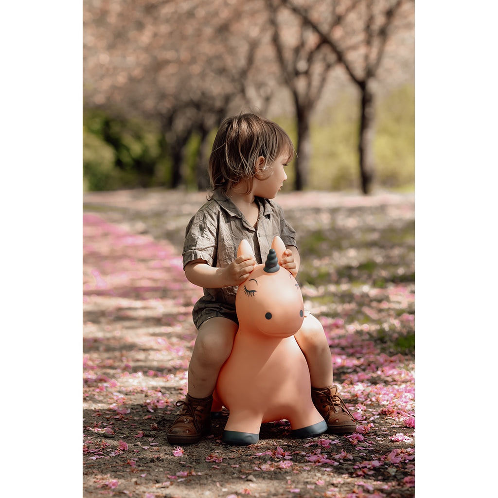 &quot;Find That Hippo, Bouncing Animal, Unicorn Luna - Blush/Pink&quot;