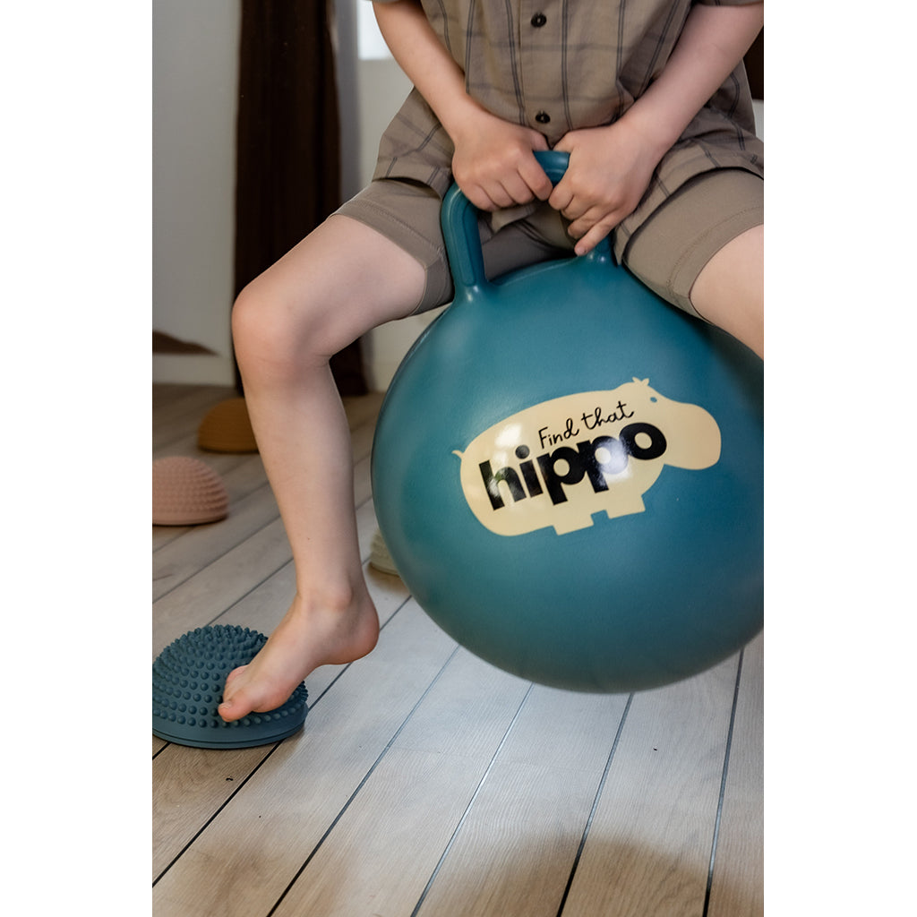 Find that Hippo Bouncing Ball - Dark Cyan