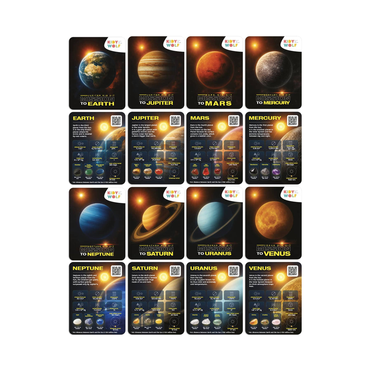 Kidyplanet – Udgravningssæt med ædelsten, Mystery Planet