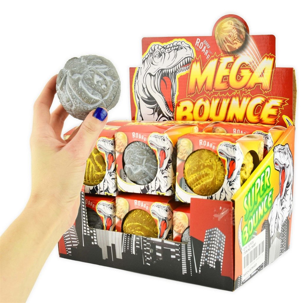 Bouncy Ball, Dino - Assorted Colors