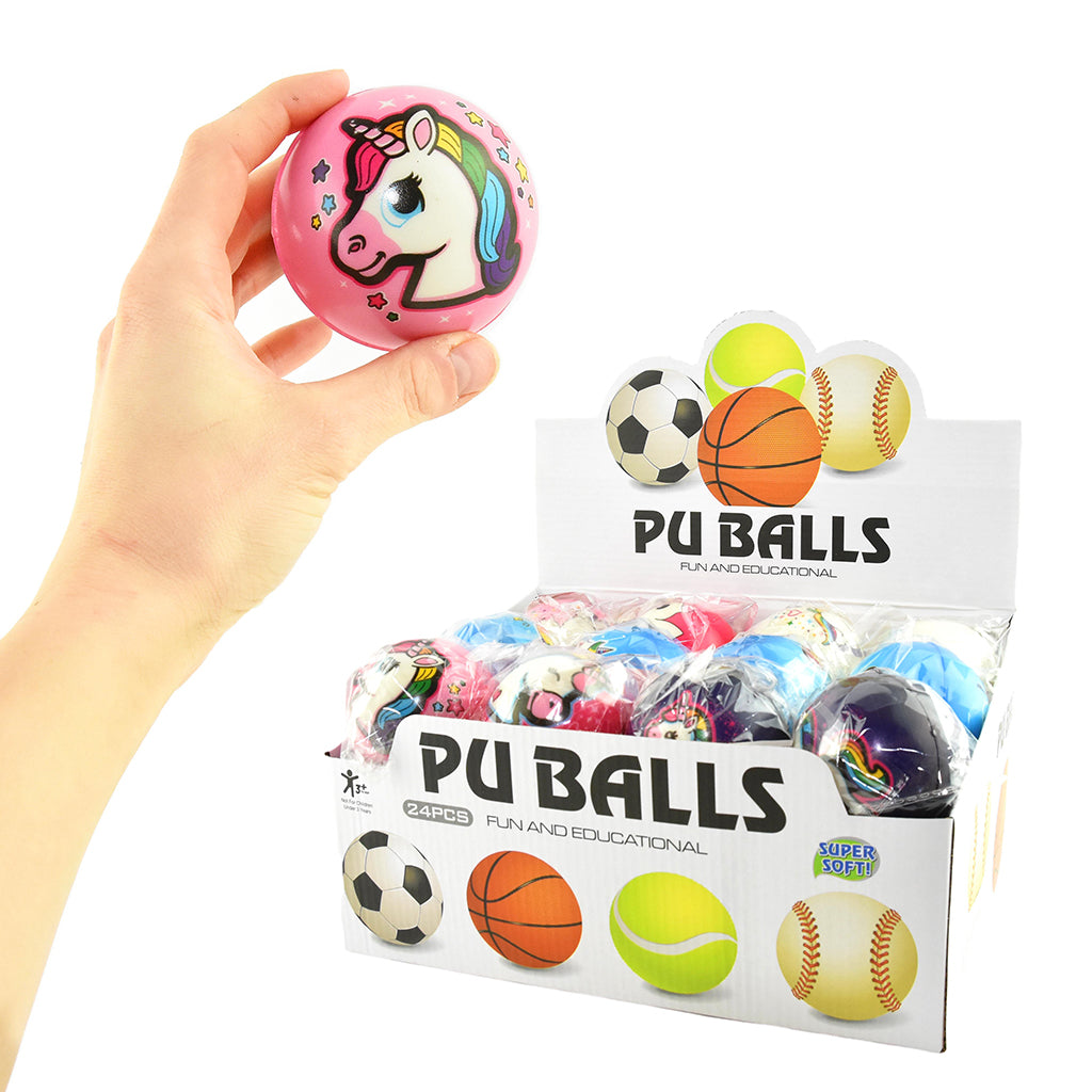 Robetoy Ball with Unicorn Design, 5 Assorted Models