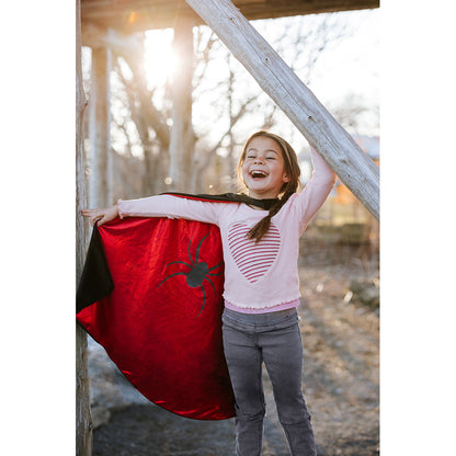 Great Pretenders Spider Cape and Batman Cape in One - Size 5-6 Years