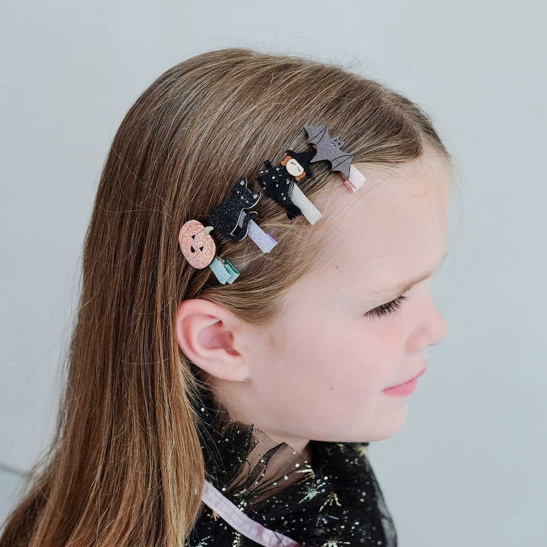 Mimi &amp; Lula hair accessories, Set of 8 hair clips – Mini Halloween