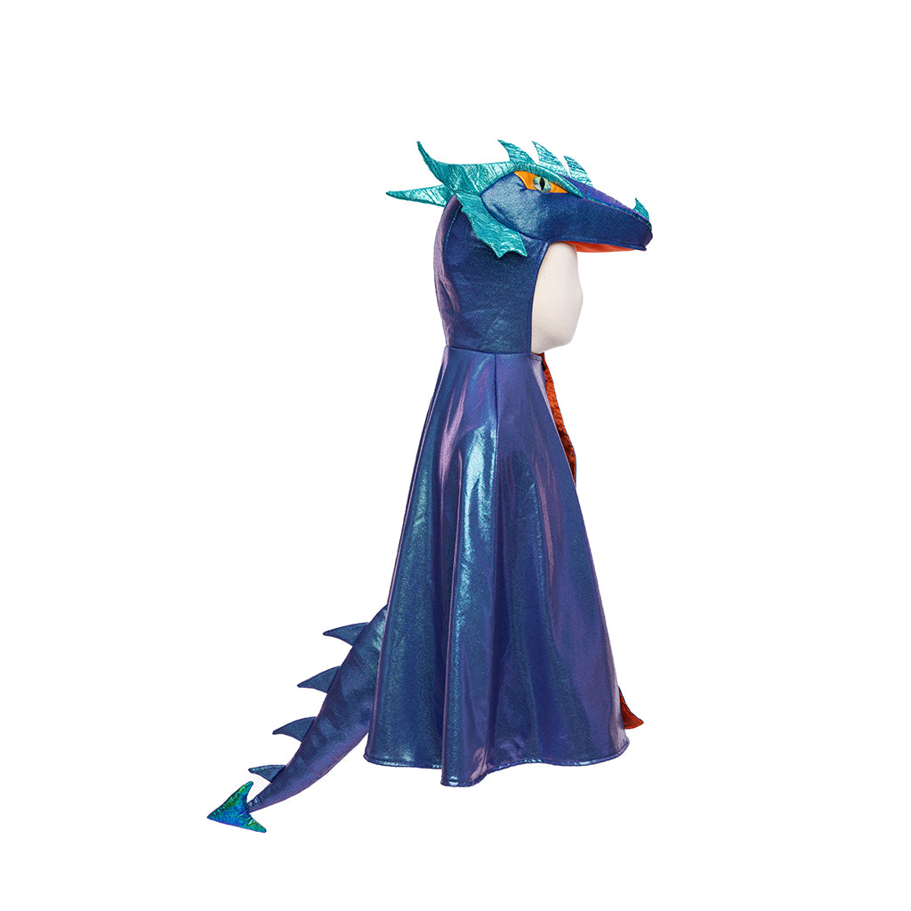 Great Pretenders Dress-Up Costume, Azure Metallic Dragon - Size 3-6 Years