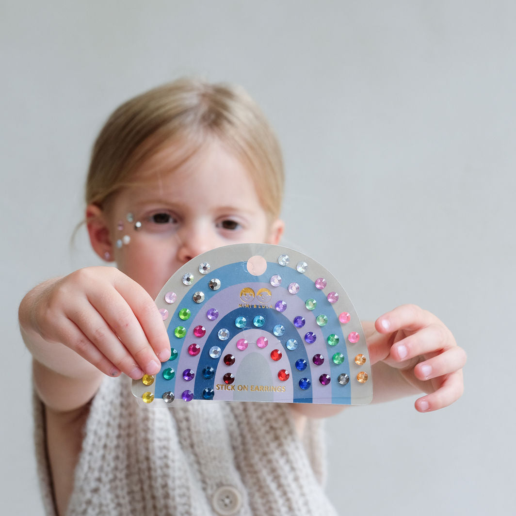 Mimi &amp; Lula Self-Adhesive Ear Stickers 30 Pairs - Colour Gem Earrings