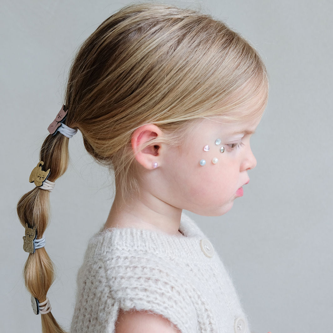 Mimi &amp; Lula Self-Adhesive Ear Stickers 30 Pairs - Pink Gem Earrings