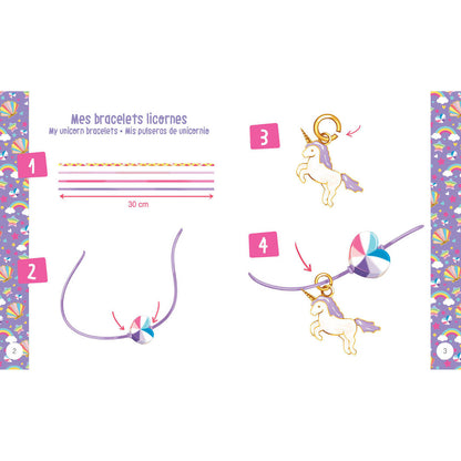 Auzou DIY Unicorn Bracelet, Neon