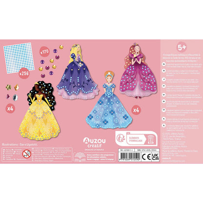 Auzou Creative Set, Mosaic with Rhinestones - Princess