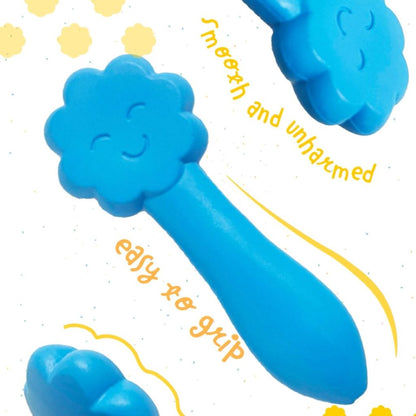 Haku Yoka, 12 Colored Crayons – Smiling Faces