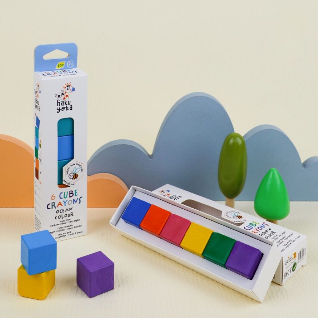 Haku Yoka, Square Crayons - Ocean Colors