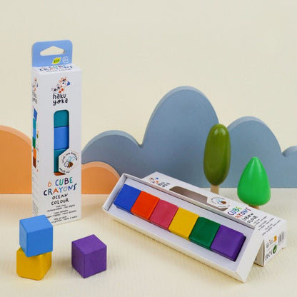 Haku Yoka, Square Crayons - Ocean Colors