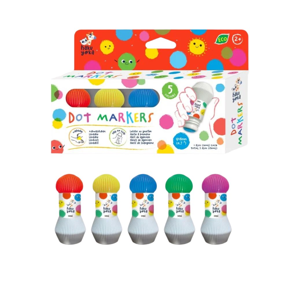 Haku Yoka, Dot Markers - Bright Colors