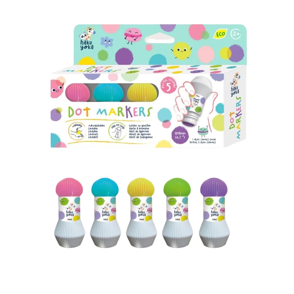 Haku Yoka, Dot Markers - Pastel Colors