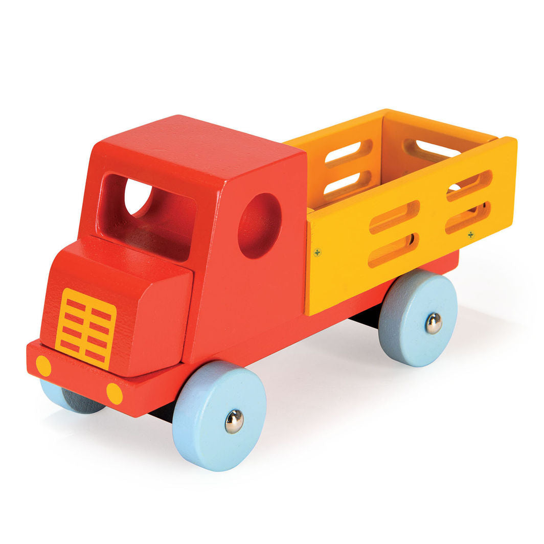 Mentari Wooden Toy Truck, Red Truck