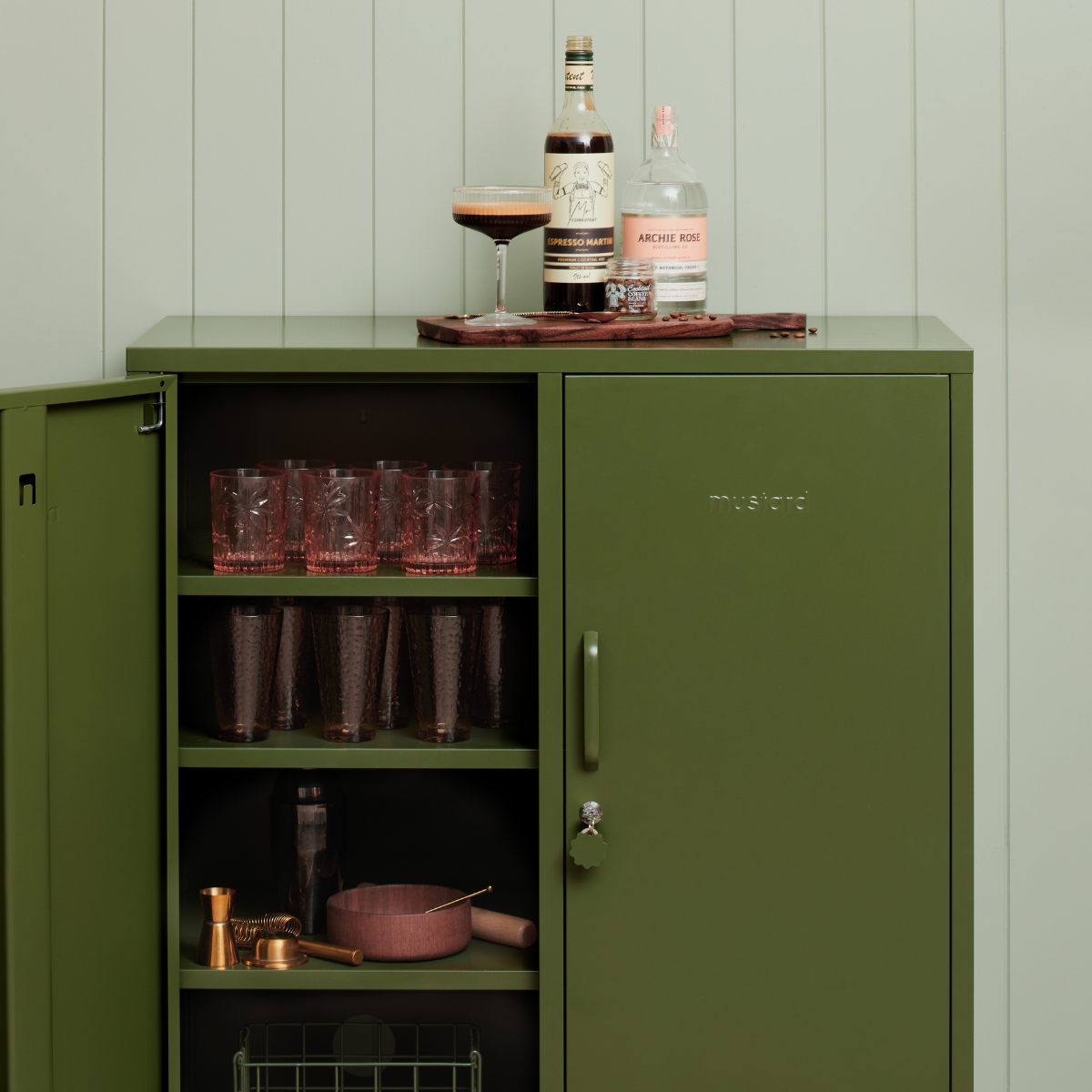 Mustard Made The Midi Cabinet, Olive