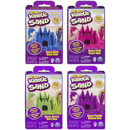 Kinetic Sand, Magical Sand, Neon Box - 4 Assorted Colors