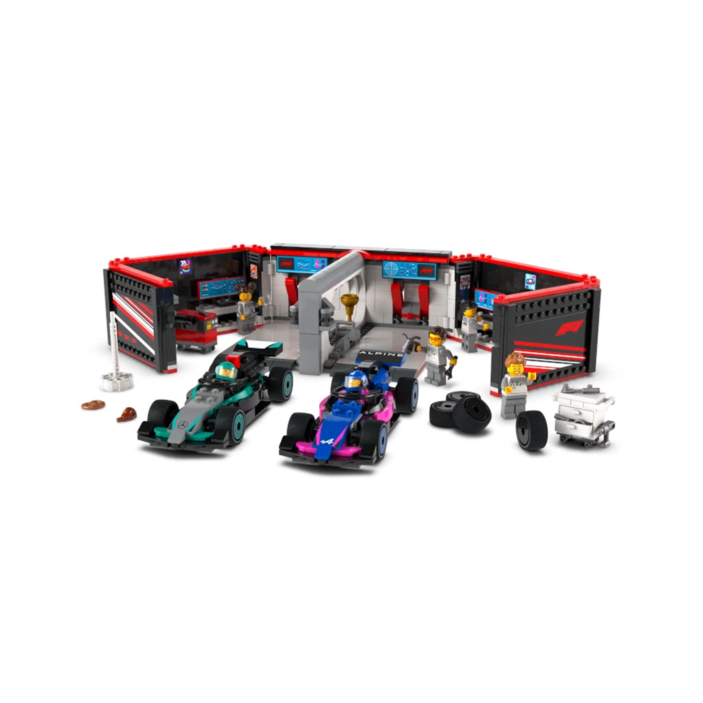 LEGO® City Project Alicia 2025, F1® Garage: Mercedes-AMG and Alpine Cars